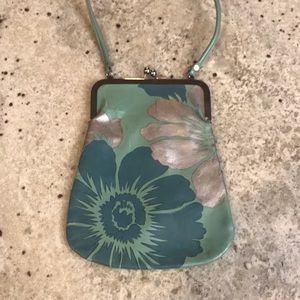 Small Anthropologie Teal Purse